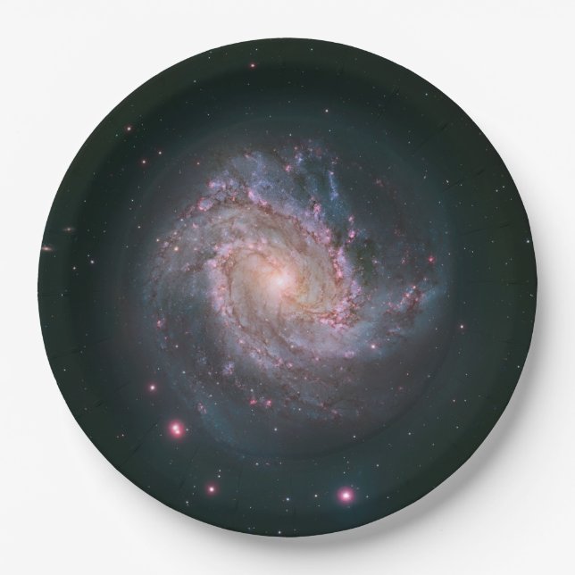 Spiral Galaxy M83 (NASA) Paper Plates (Front)