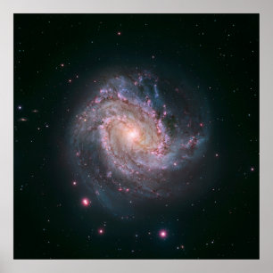 Spiral Galaxy M83 (NASA) Poster