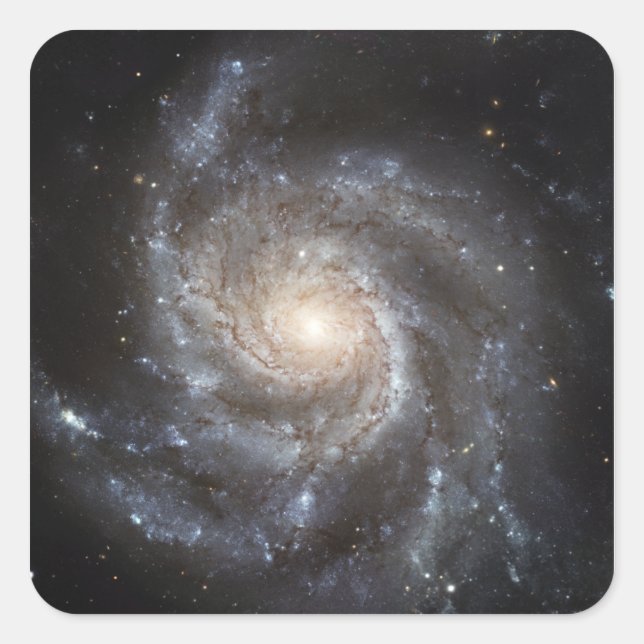 Spiral galaxy Messier 101 Square Sticker (Front)
