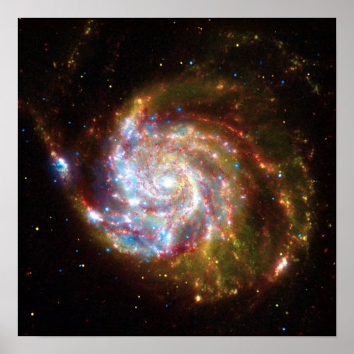 Spiral Galaxy Messier 51 Poster