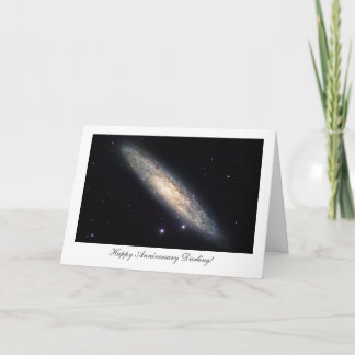 Spiral Galaxy NGC253 - Happy Anniversay Darling Card