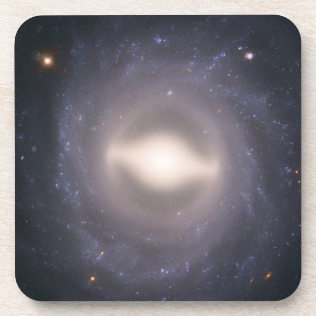 Spiral Galaxy Ngc 1015. Beverage Coaster (Front)