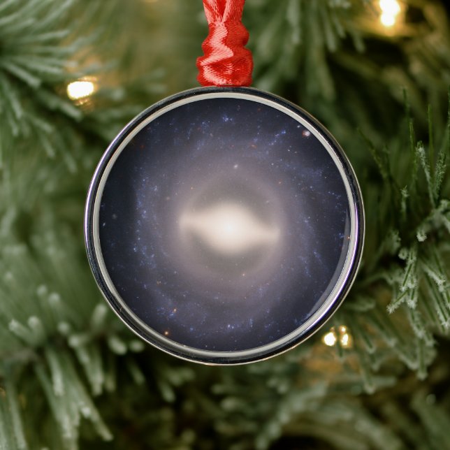 Spiral Galaxy Ngc 1015. Metal Ornament (Tree)