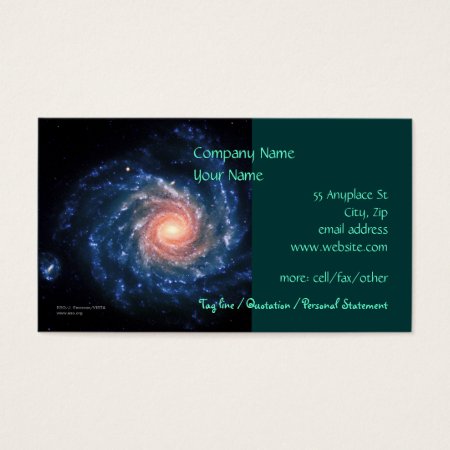 Spiral galaxy NGC 1232 - business card template