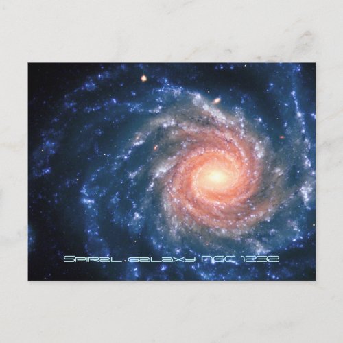 Spiral Galaxy NGC 1232 - Our Breathtaking Universe Postcard