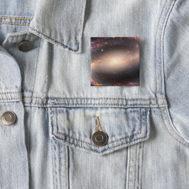 Spiral Galaxy Ngc 1300. Button (In Situ)