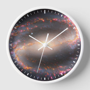Spiral Galaxy Ngc 1300. Clock