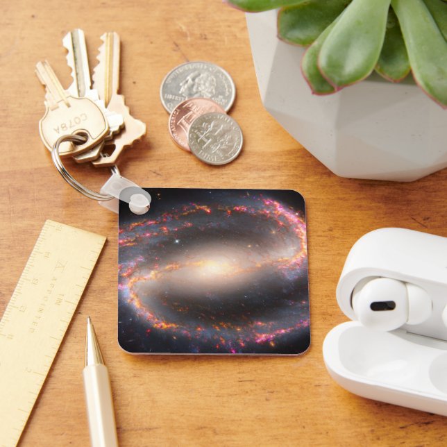 Spiral Galaxy Ngc 1300. Keychain (Desk)