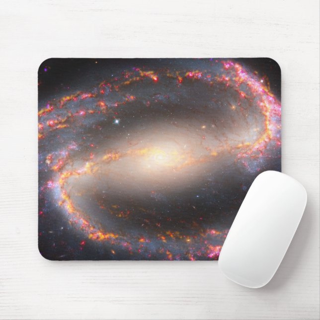 Spiral Galaxy Ngc 1300. Mouse Pad (With Mouse)
