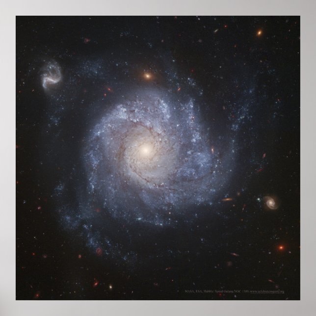 Spiral Galaxy NGC 1309 12x12 (11x11) Poster (Front)