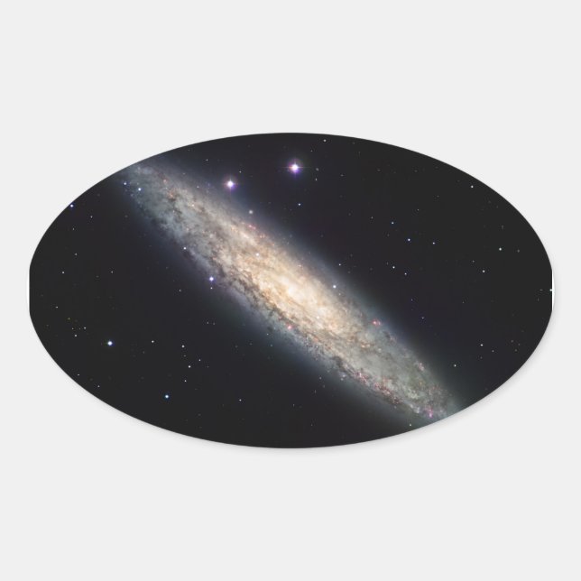 Spiral Galaxy - NGC 253 Oval Sticker (Front)