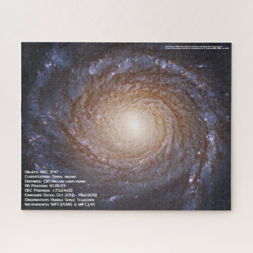 Spiral galaxy NGC 3147 Jigsaw Puzzle