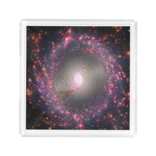 Spiral Galaxy Ngc 3351 Acrylic Tray