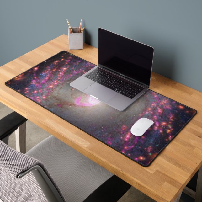Spiral Galaxy Ngc 3351. Desk Mat (Office 2)