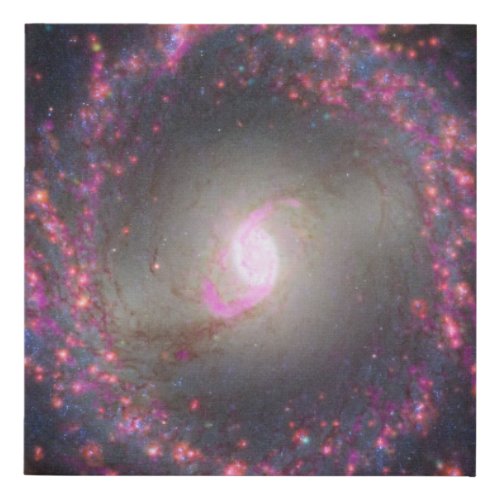 Spiral Galaxy Ngc 3351 Faux Canvas Print