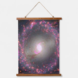 Spiral Galaxy Ngc 3351. Hanging Tapestry