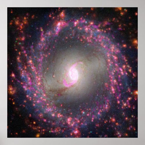 Spiral Galaxy Ngc 3351 Poster