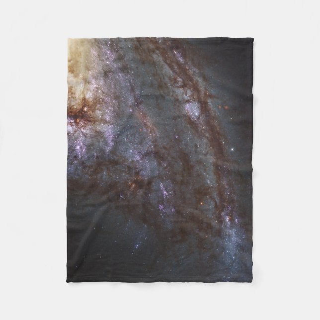 Spiral Galaxy Ngc 3627. Fleece Blanket (Front)