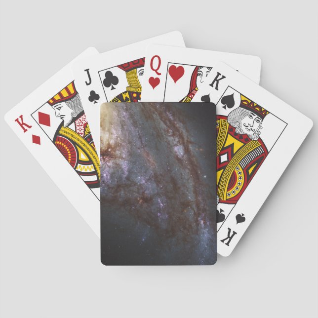 Spiral Galaxy Ngc 3627. Poker Cards (Back)
