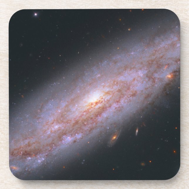 Spiral Galaxy Ngc 3972. Beverage Coaster (Front)