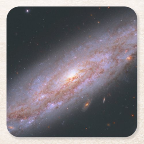 Spiral Galaxy Ngc 3972 Square Paper Coaster