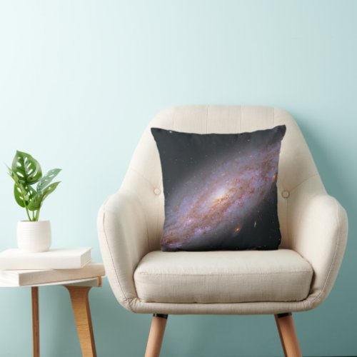 Spiral Galaxy Ngc 3972 Throw Pillow