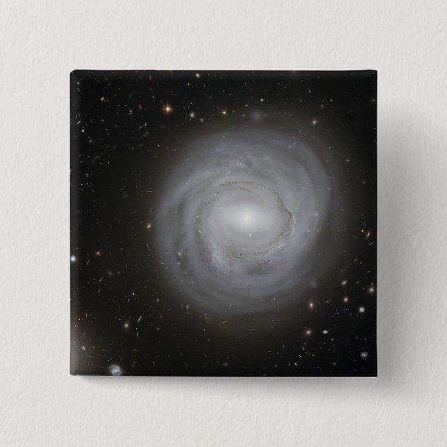Spiral Galaxy NGC 4921 Pinback Button (Front)