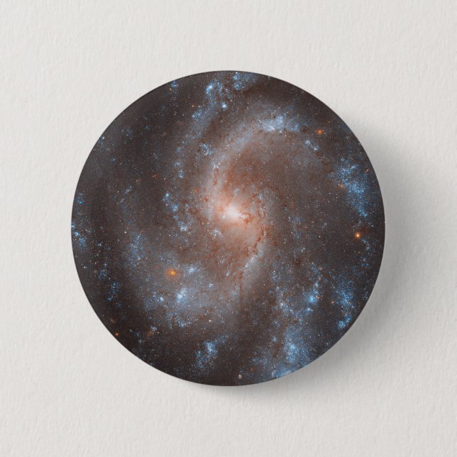 Spiral Galaxy Ngc 5584 Button (Front)