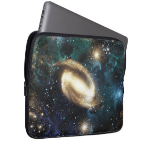 Spiral Galaxy Planet Nebula Hubble Telescope Photo Laptop Sleeve