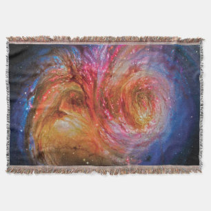 Spiral Galaxy SMM J2135-0102 Artist Impression Throw Blanket