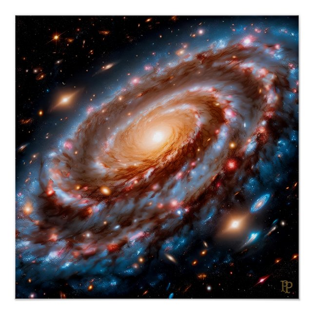 Spiral Galaxy Soup Poster (Front)