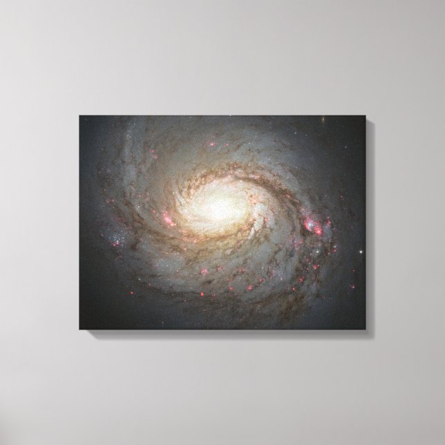Spiral Galaxy Space Universe Stars Black Hole Sky Canvas Print (Front)