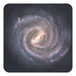 Spiral Galaxy Square Sticker