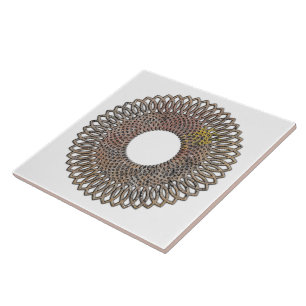 Spiral Geometric Design Ceramic Tile