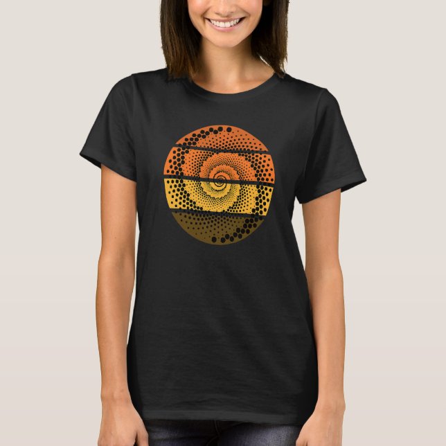Spiral Geometry  Spiral Galaxy With Spiral Pattern T-Shirt (Front)