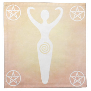 Spiral Goddess Altar Cloth - Spiral of Life Napkin