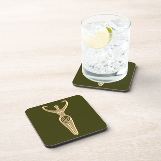 Spiral Goddess Beverage Coaster (Right Side)
