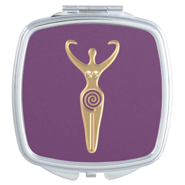 Spiral Goddess Makeup Mirror (Front)
