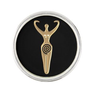 Spiral Goddess Pin