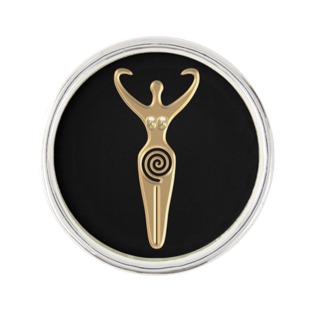 Spiral Goddess Pin (Front)