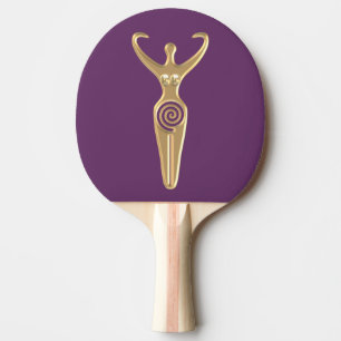 Spiral Goddess Ping-Pong Paddle