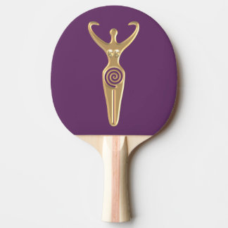Spiral Goddess Ping-Pong Paddle