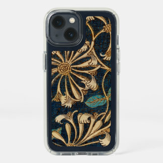 Spiral green and gold iPhone 13 case