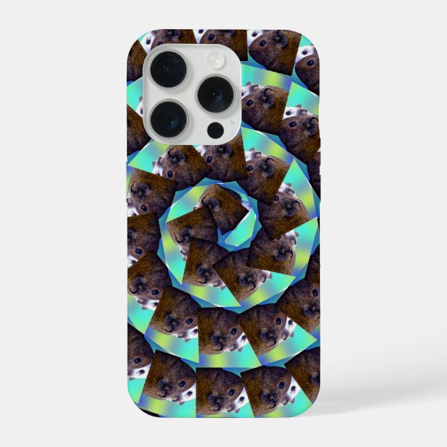 Spiral Guinea Pig Pattern, iPhone Case (Back)