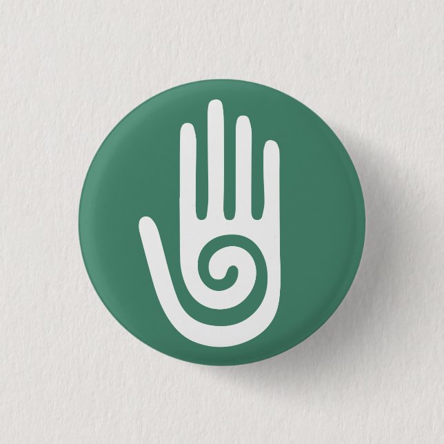 Spiral Hand healing hands Pinback Button (Front)