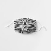 Spiral Hypnosis Symbol Kids' Cloth Face Mask (Front, Unfolded)
