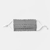 Spiral Hypnosis Symbol Kids' Cloth Face Mask (Front, Folded)
