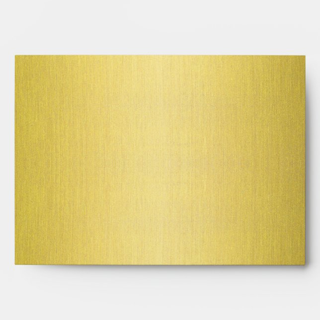 Spiral in Gold Brushed Metal Texture Print Envelope (Front)