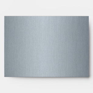 Spiral in Silver Brushed Metal Texture Print Envelope