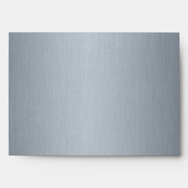 Spiral in Silver Brushed Metal Texture Print Envelope (Front)